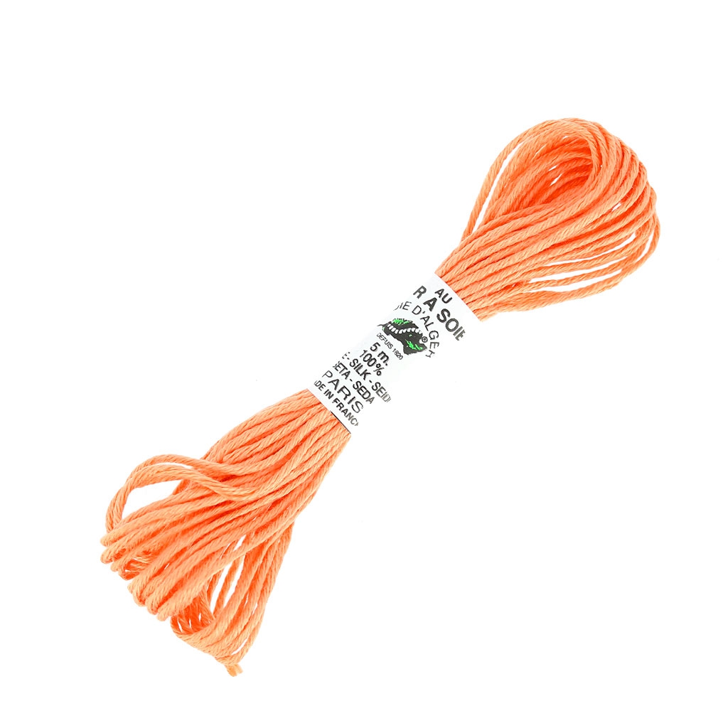 Set Di 4 Bobine Di Filo Per Ricamo In Seta Di Gelso 100% Naturale, Tinto A Mano, 22 Metri Ciascuna, Colore 06-1 - 3