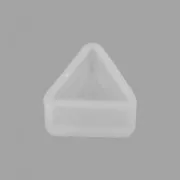 2 stampi in silicone per realizzare cabochons triangolari retro piatto per orecchini