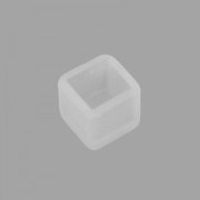 Stampo silicone per realizzare 2 cabochons quadrati a fondo piatto 7mm in resina