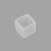 Stampo silicone per realizzare 2 cabochons quadrati a fondo piatto 7mm in resina