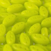 Perle in vetro (Rep. Ceca) 3 fori Cali Beads 3x8mm Chartreuse Silk x30|raw }}