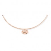 Pendente Tubo castone 4120 mm.18x13 dorato rosa  x1