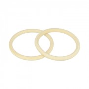 Set d 2 bracciali ad anello in legno grezzo da decorare Medio x1