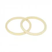 Set d 2 bracciali ad anello in legno grezzo da decorare Medio x1