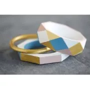 Set d 2 bracciali ad anello in legno grezzo da decorare Medio x1