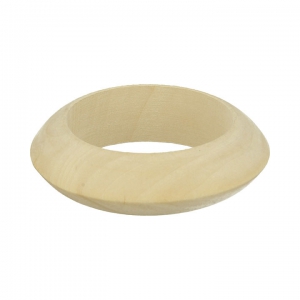Bracciale ricurvo in legno grezzo Medio da personalizzare e decorare x1