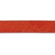 Nastro sintetico fantasia 5 mm effetto rettile Red Coral Metallic x1,2m
