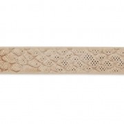 Nastro sintetico fantasia 5 mm effetto rettile Sand Metallic x1,2m