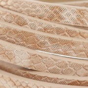 Nastro sintetico fantasia 5 mm effetto rettile Sand Metallic x1,2m