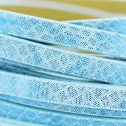 Nastro sintetico fantasia 5 mm effetto rettile Blu metallizzato x1,2 m