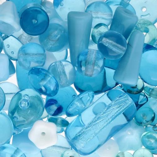 Abbinamento di perline di Bohemia Aquamarine x50g