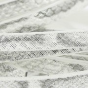 Nastro sintetico fantasia 5 mm effetto rettile Bianco metallizzato x1,2 m