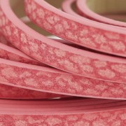 Nastro sintetico fantasia 5 mm effetto rettile rosa x1,2m