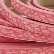 Nastro sintetico fantasia 5 mm effetto rettile rosa x1,2m