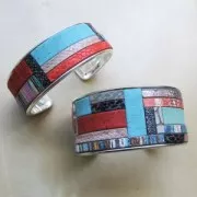 Nastro sintetico fantasia effetto rettile metallizzato da 5 mm Dorato x1,2 m