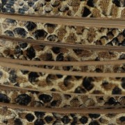Nastro fantasia in similpelle 5 mm marrone effetto rettile x1,2 m
