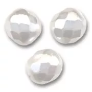 Sfaccettate mm 8 White Pearl x20