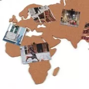 Cartina del mondo in sughero adesiva Luckies London 100x46 cm The CorkboardMap