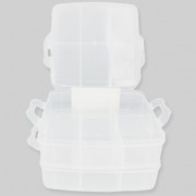 Organizer per perline 3 livelli 16x16x13 cm 18 compartimenti