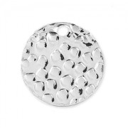 Disco rotondo martellato mm. 10 in Argento x1|raw }}