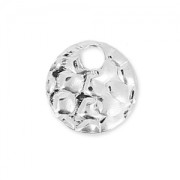 Disco rotondo martellato mm. 6 in Argento x1|raw }}