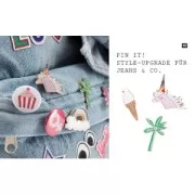 Pin's in metallo e resina epossidica Magical Summer 21mm Ooh La La