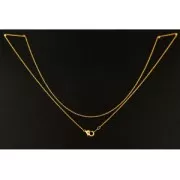 Girocollo sottile per Miyuki Delica 11/0 con maglia ovale 0.8x1mm dorato x 45 cm