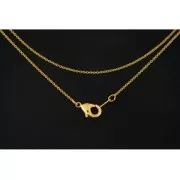 Girocollo sottile per Miyuki Delica 11/0 con maglia ovale 0.8x1mm dorato x 45 cm