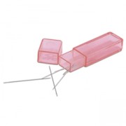 Set di 10 aghi rigidi Wildfire misura 13 per infilare le perle con astuccio 28.5 mm x1