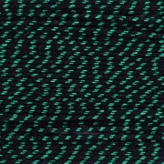 Cordon coton avec fil métallique pour réaliser des pompons 0.8 mm Noir/Vert x 20m