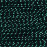 Cordon coton avec fil métallique pour réaliser des pompons 0.8 mm Noir/Vert x 20m