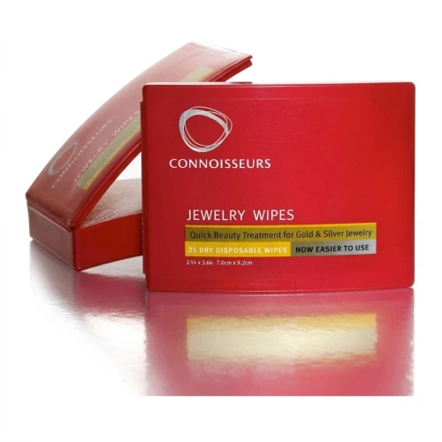 Panno per pulire bijoux Oro e Argento x25 Connoisseurs 76x89 mm