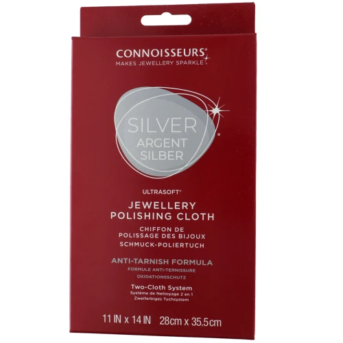 Panno per pulire gioielli in argento Connoisseurs Ultrasoft 279x355 mm