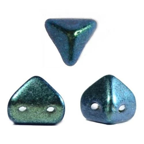 Perle in vetro Super-Khéops® par Puca® 6 mm G.Turquoise Metallic Mat x10g