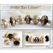 Perle in vetro Super-Khéops® par Puca® 6 mm Beige Metallic Mat x10g