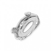 Castone navette PureCrystal 4228 mm. 6x3 argento brunito|raw }}