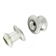 Ochiello/Schiena rivetto PureCrystal 53009 6 mm acciaio inossidabile x1