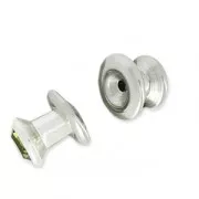 Ochiello/Schiena rivetto PureCrystal 53009 6 mm acciaio inossidabile x1