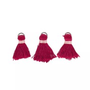 Pompon 20 mm con attacco Rosso Scuro/Aciero x6|raw }}