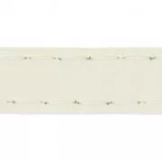 Cinghia per sacchetti in plastica con cucitura da 10 mm Avorio x 1 m