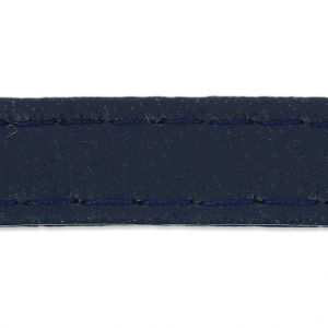 Cinghia sintetica per borsa con cuciture blu navy da 10 mm x 1 m