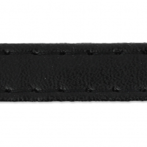 Cinghia per sacchetti in plastica con cuciture da 10 mm Nero x 1 m