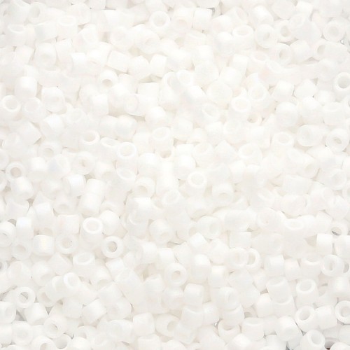 Miyuki Delica 11/0 DB0351 - Bianco opaco AB opaco x 100 g