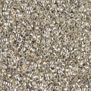 Miyuki Delica 11/0 DB0035 - Galvanized Silver Metallic pacchetto da 100g