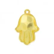 Ciondolo di Fatima in resina 23 mm - Dorato con oro fino x1
