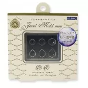 Mini Stampo silicone Padico per pasta polimerica/argilla/resina UV Esagono