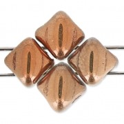 Silky Bead Dia mm.5x5 Crystal Capri Gold x50