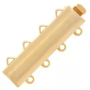 Chiusura 4 file mm. 9x25 dorato