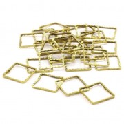 Base di montaggio e tessitura quadrato lavorato 14 mm argentato x1