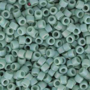 Miyuki Delica 11/0 DB2313 - Opaque Glazed Sea Opal Mat AB x8g